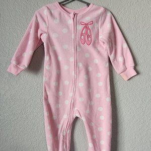 Absorba Ballerina 18 Month Fleece Footed Pajamas